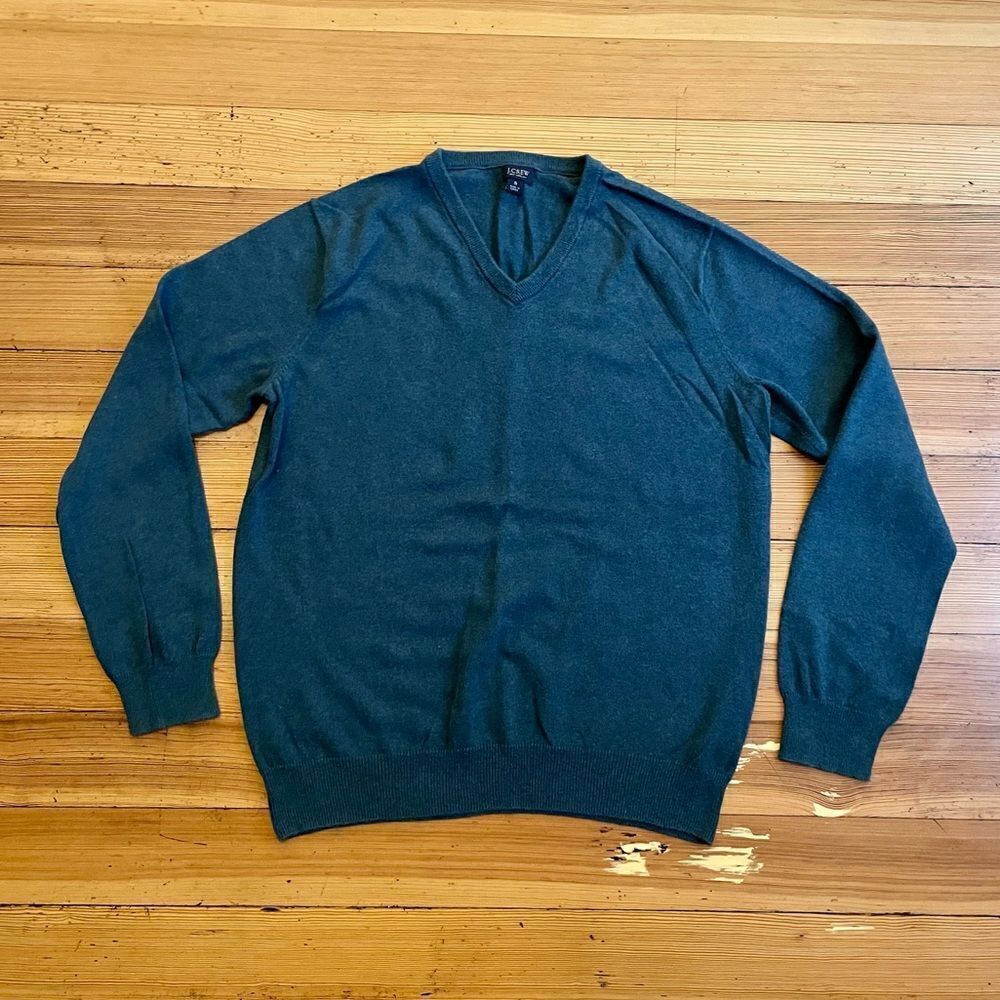 J. Crew cotton cashmere V-Neck sweater. Size S.